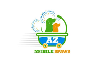 design awesome mobile pet grooming business logo