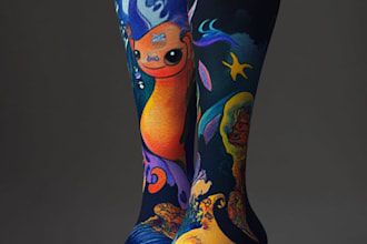 draw a unique socks design