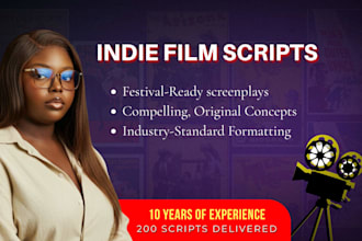 write a professional, original feature film or indie short film script