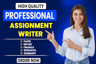 write assignments, finance and case study analysis