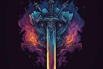 design a fantasy game logo