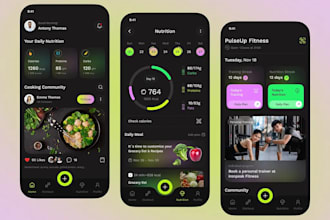 develop gym fitness app, health workout app, personal trainer calorie tracker