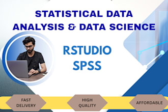 do statistical data analysis, spss data analysis, rstudio, projects, reports