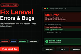 laravel bugs, errors, and optimize your PHP website