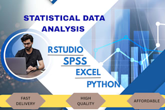 do analysis, visualization and reports in spss, rstudio, python and excel