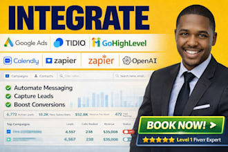 integrate google ads tidio zoho crm  calendly stripe claude zapier automation