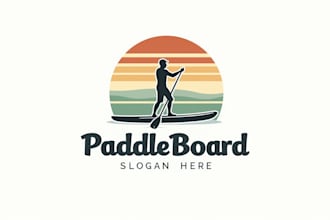 make different paddle board logo within 1 day