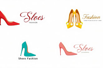 design awesome fashion shoes logo for you