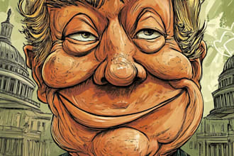 create any current political cartoon