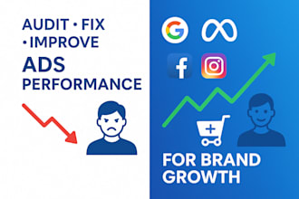 audit, fix and improve google meta ads campaign for brand growth