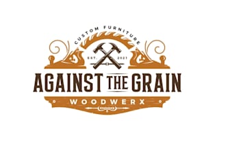 design premium woodwork carpenter logo