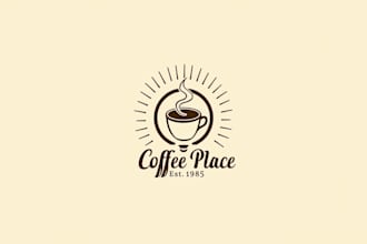 make an amazing coffee restaurant logo