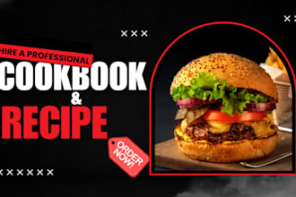 design your cookbook or recipe book with creative and clean layouts