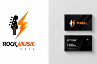 make an amazing rock music brand logo for you