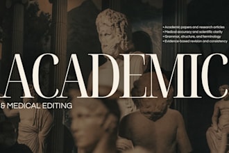 edit and proofread medical and academic documents