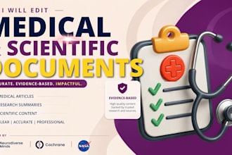 proofread and edit medical and scientific documents