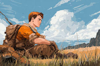 illustrate colorful character or anything in adobe illustrator, photoshop