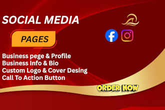 create and setup professional social media business pages