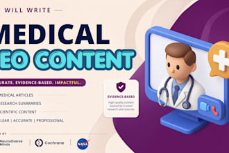 write SEO medical articles and health content