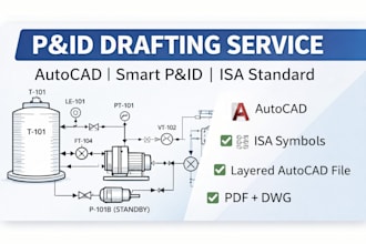 help you draft pid from hand sketch