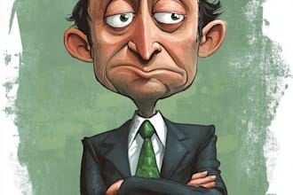 do a political cartoon art