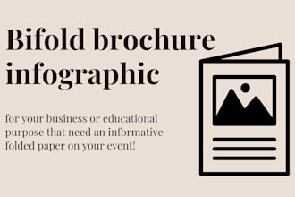 create bifold brochure or infographic design