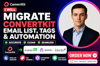 migrate convertkit kit email list tags automation to mailerlite beehiiv klaviyo