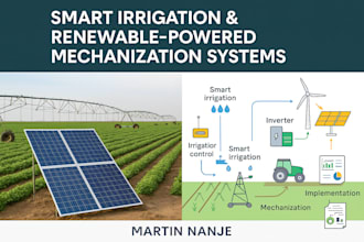 design smart irrigation and renewable powered mechanization systems