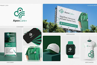 design modern canva branding kit, business logo, brand identity and branding kit