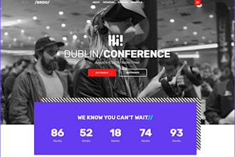 design IT conference website