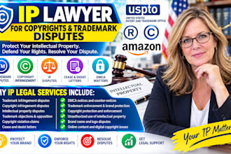 be your lawyer in IP, copyrights and trademark disputes
