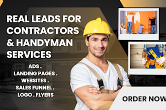 handyman leads website plumbing logo roofing facebook ads landing page painting