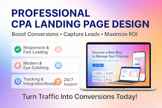 design a high converting CPA landing page