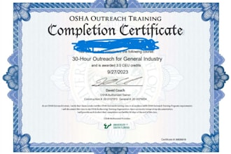guide you in osha 10 30 tasks