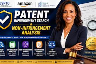 conduct patent infringement risk analysis,patent search