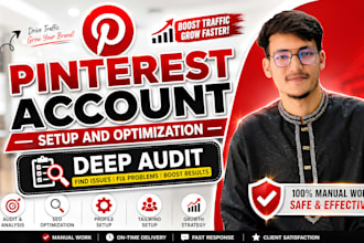 be your organic pinterest manager and seo expert