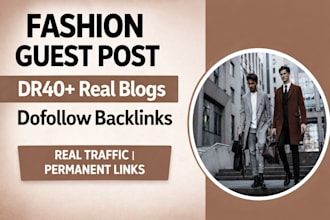 publish guest post on high DR fashion website with do follow backlinks