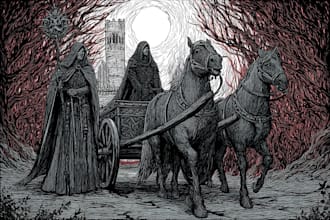 do dark medieval art illustration for you