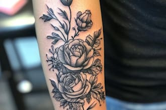 create a tattoo design of tattoo sleeve