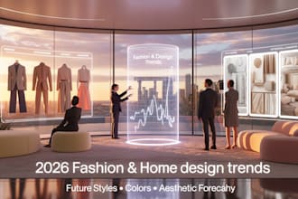 predict 2026 fashion and home design trends for your brand like bags belts shoes