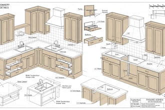 make plans for diy woodworking, shop drawing, carpentry, furniture project