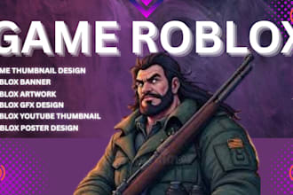 design high quality,professional roblox thumbnails to make your game stand out