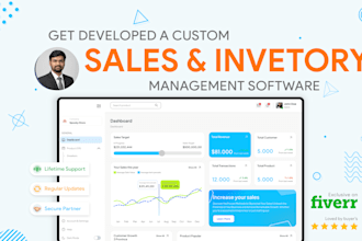 build a custom sales, inventory software for your business