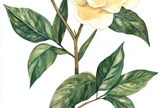 draw botanical and animal tattoo design