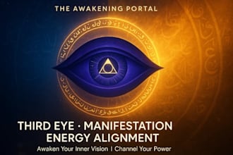cast third eye and guide powerful manifestation energy for intuition and protect