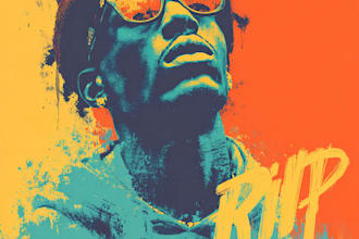 draw custom album cover art for hip hop, rap, mixtape cover