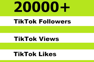 boost your tiktok with real 20,000 likes views followers and shares