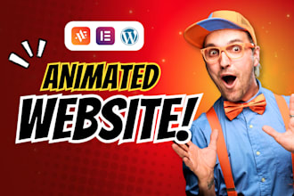 create an animated wordpress website with elementor