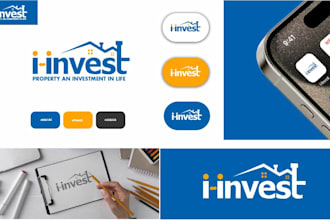 design financial investment insurance tax bank logo and branding kit