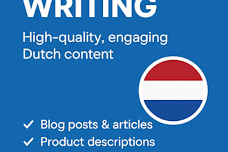 create your content in dutch